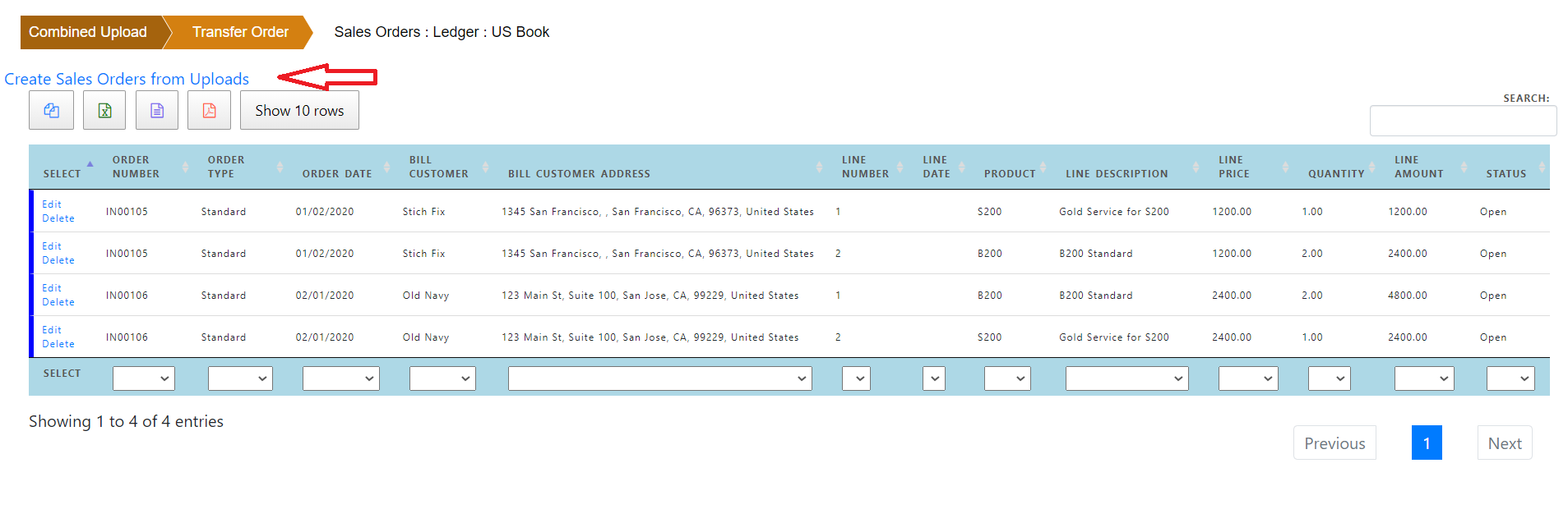 Copy Sales Order