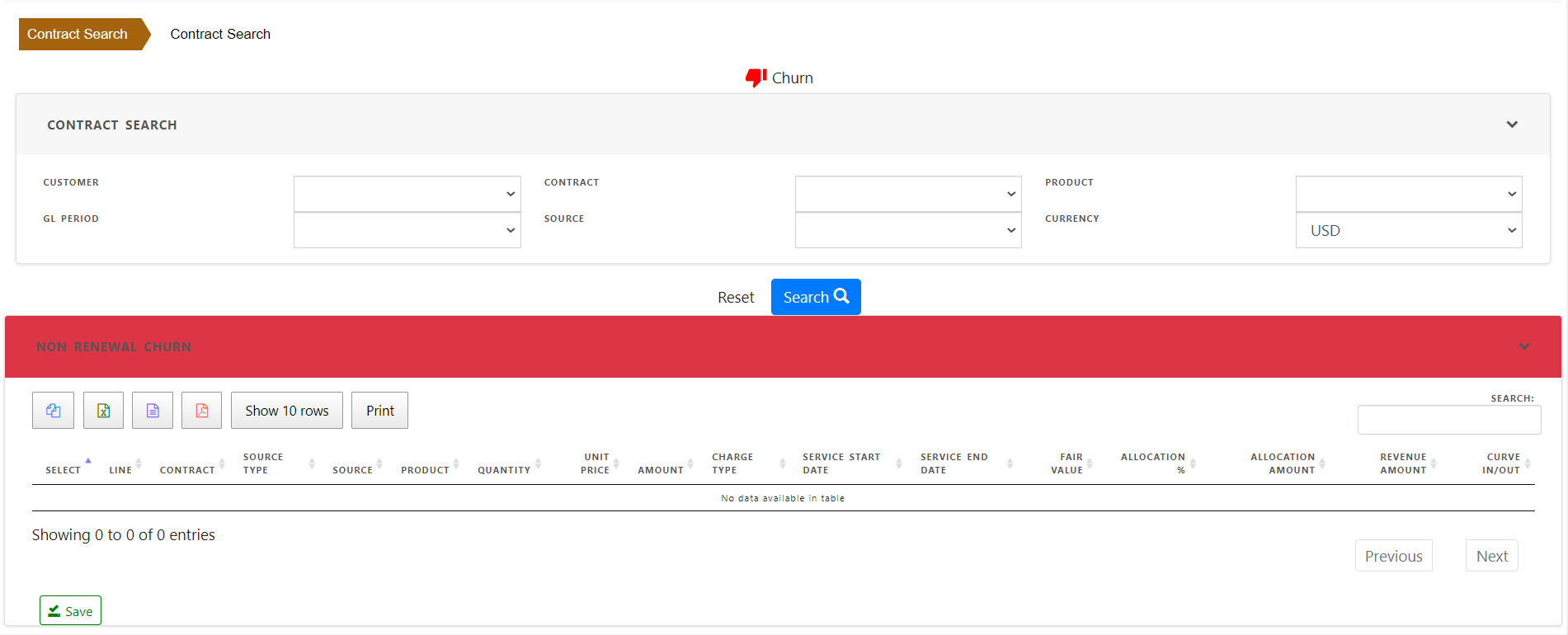 Service Contract Churn