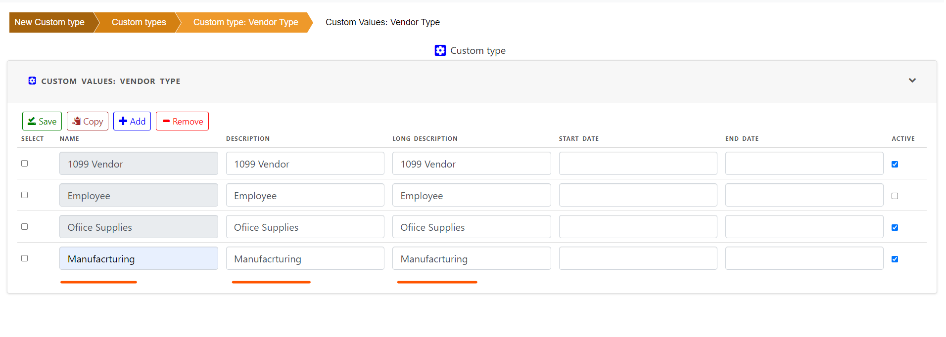 Custom Types