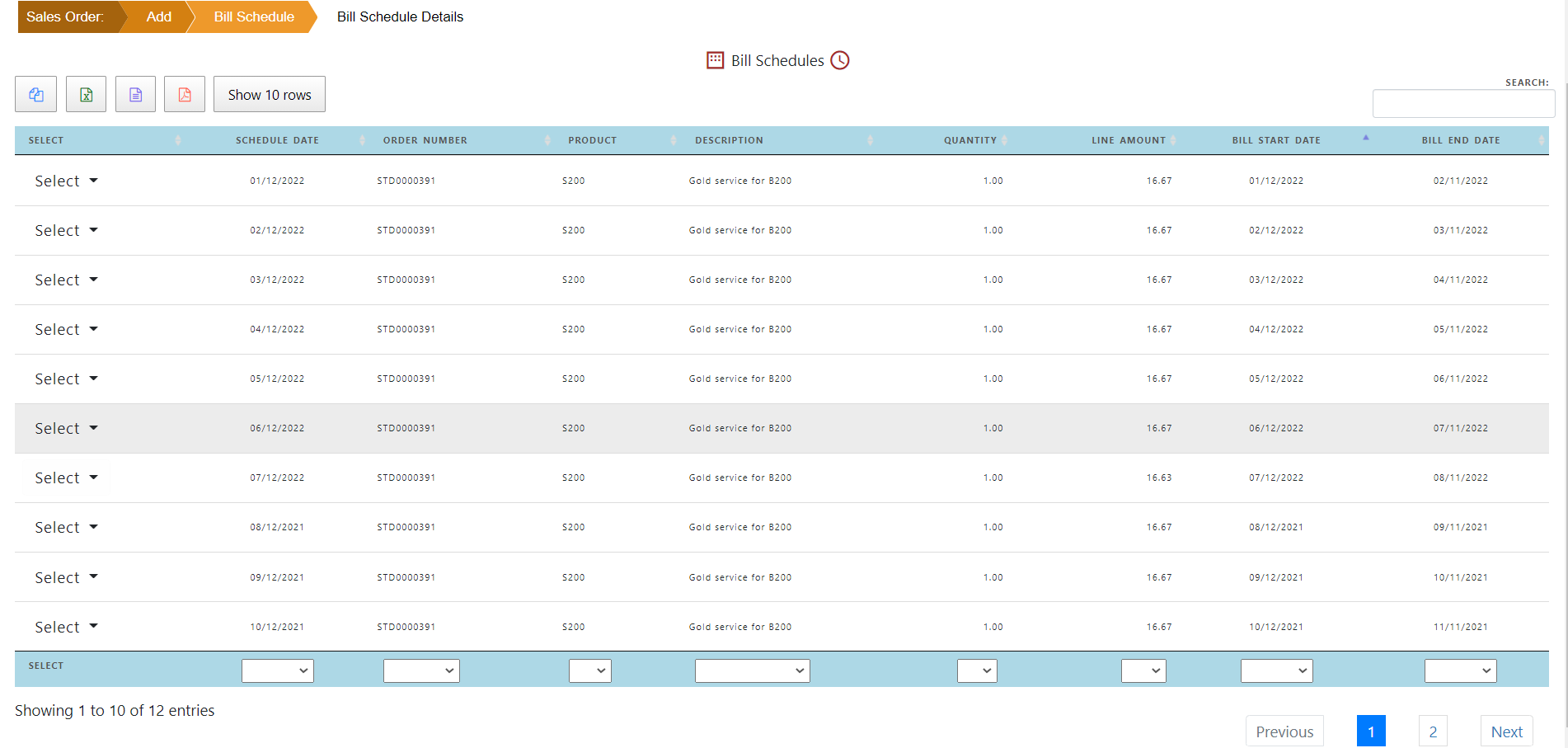 Copy Sales Order