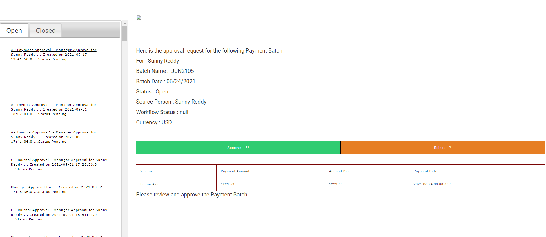 Payment Proposal