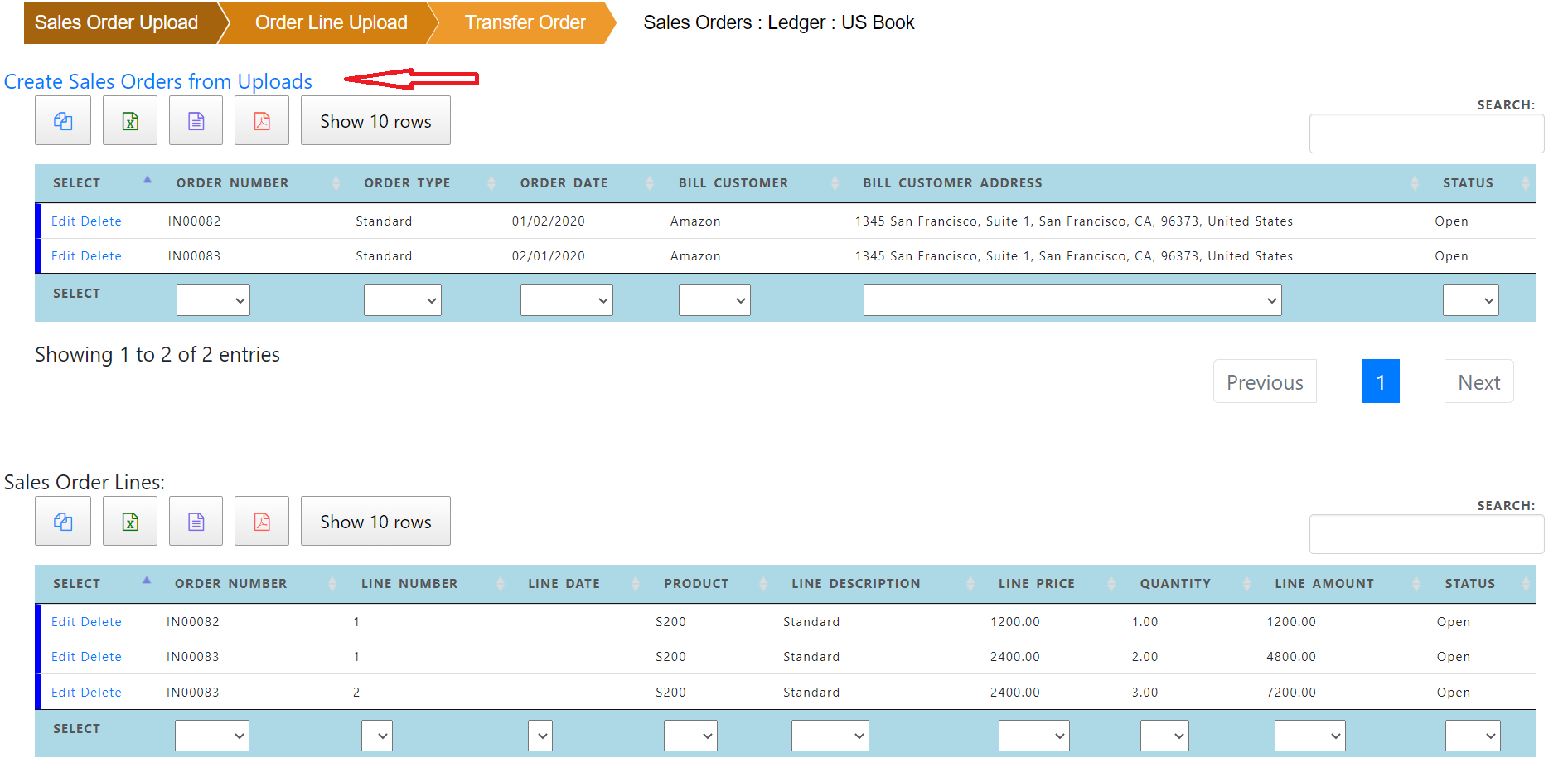 Copy Sales Order